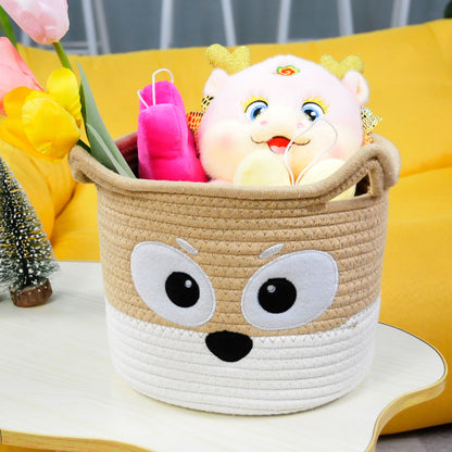 Cute Cotton Rope Small Storage Basket - Angry Puppy