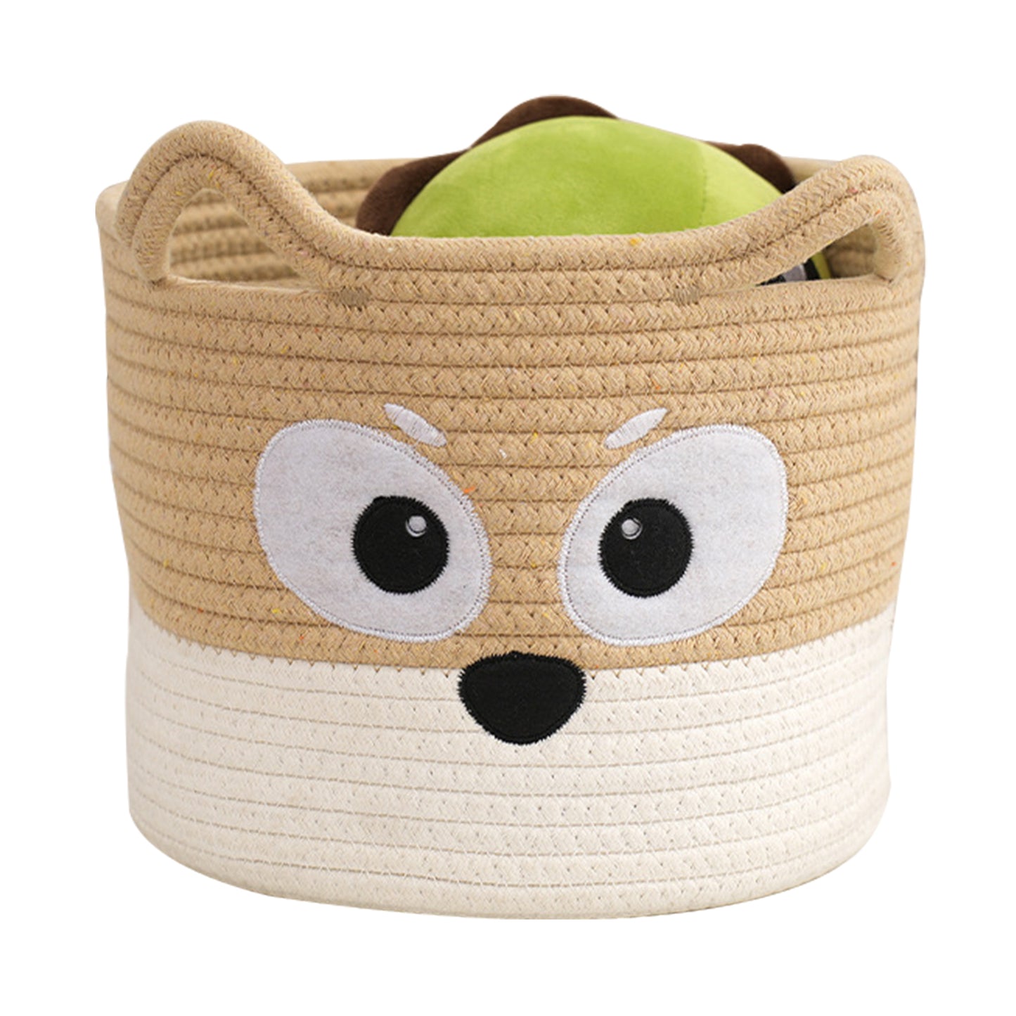 Cute Cotton Rope Small Storage Basket - Angry Puppy