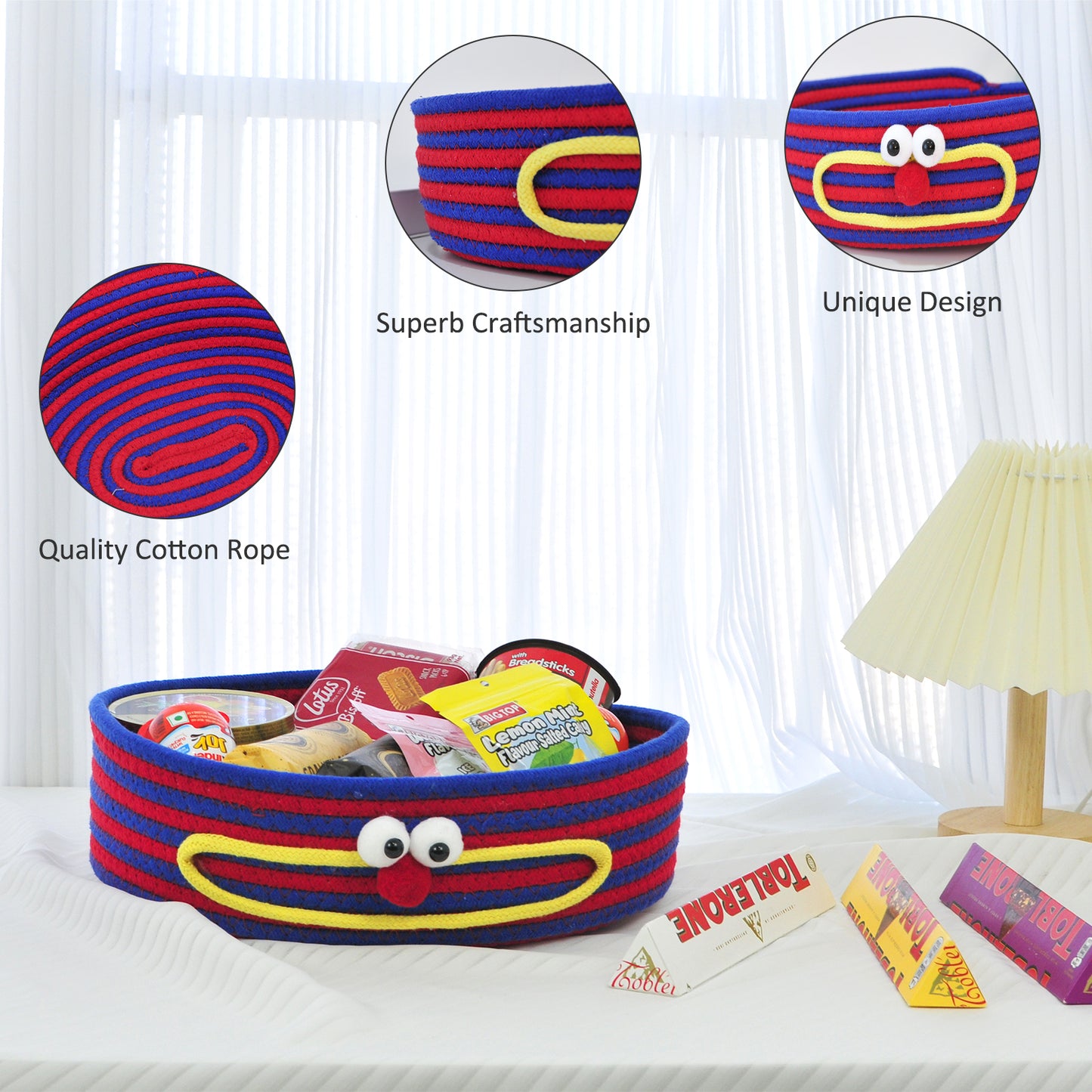 3pcs Small Storage Baskets - Gift Wrap