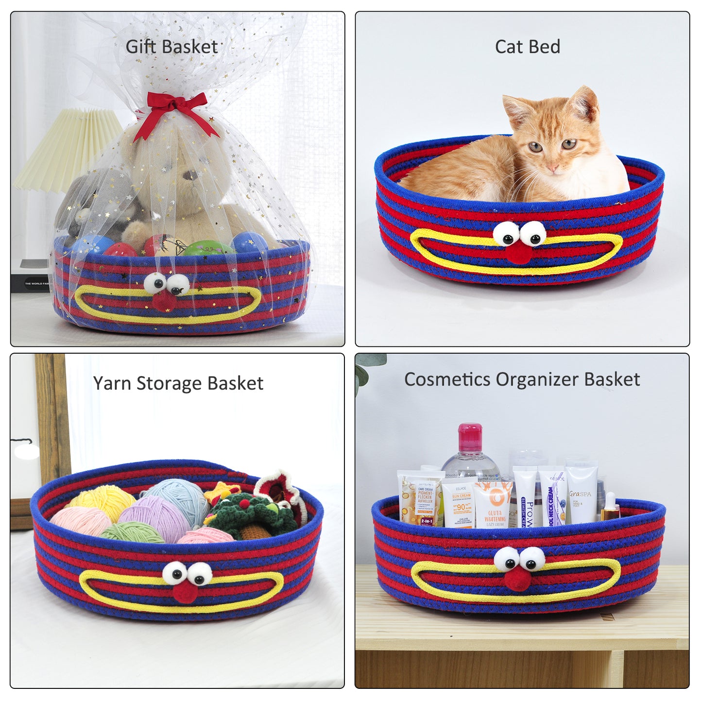 3pcs Small Storage Baskets - Gift Wrap