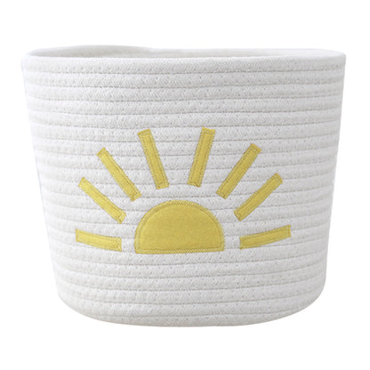 Cute Small Storage Basket 9 x 8 in, Sun