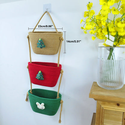 3 Tier Wall Hanging Basket - Christmas Tree