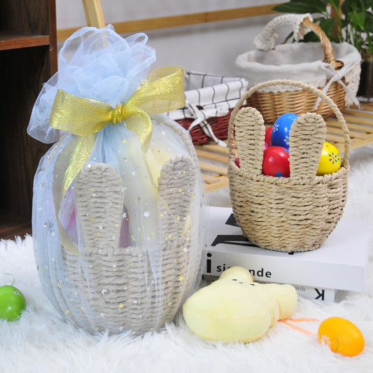 2pcs Cute Easter Basket Small Bunny Baskets- Gift Wrap