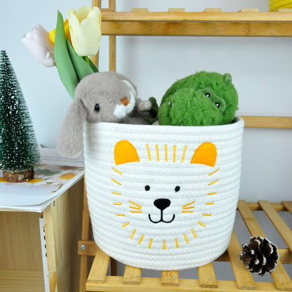 Cute Small Storage Basket 9 x 8 in, Lion